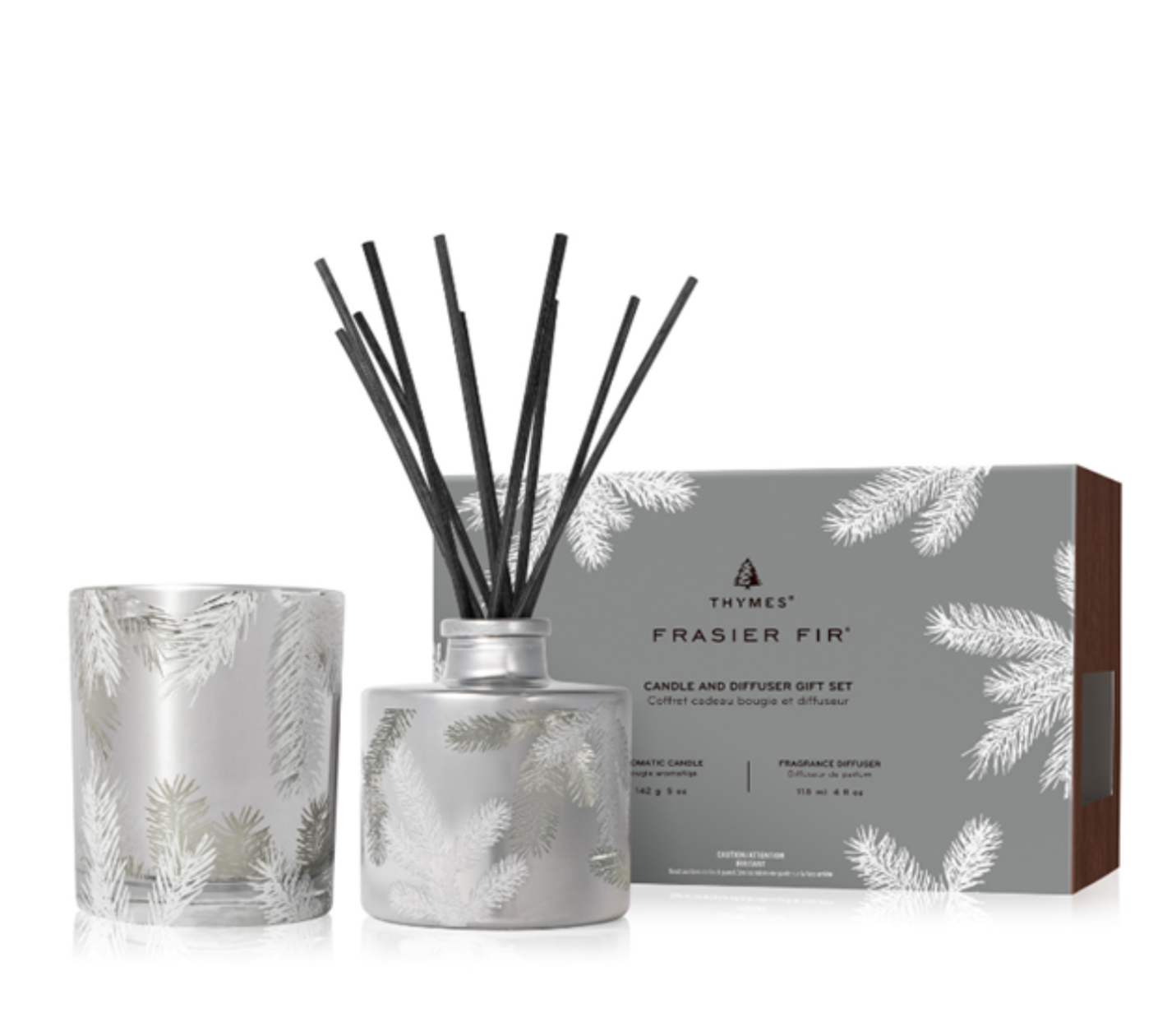Frasier Fir Silver Pine Needle Candle