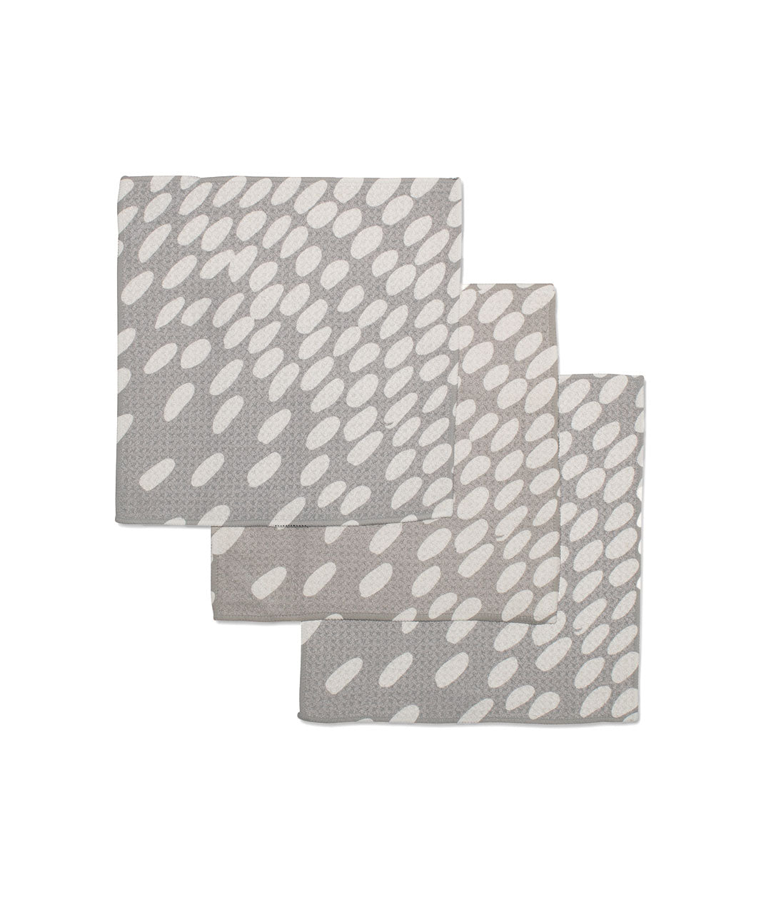 Geometry Spotted Grey Dish Cloth