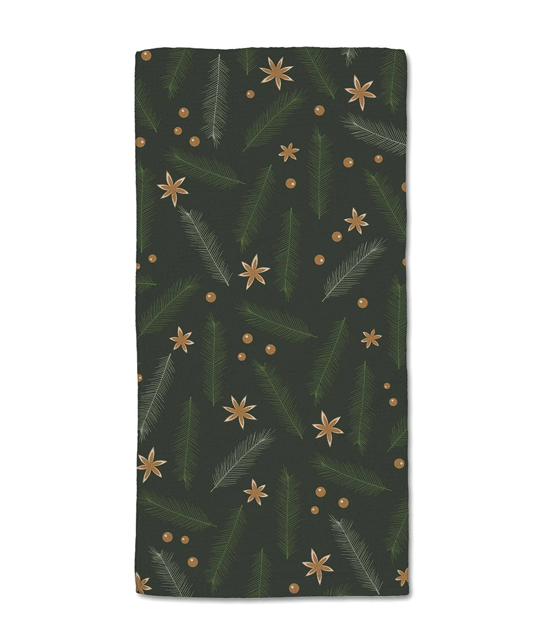 Gold and Pine Bar Towel