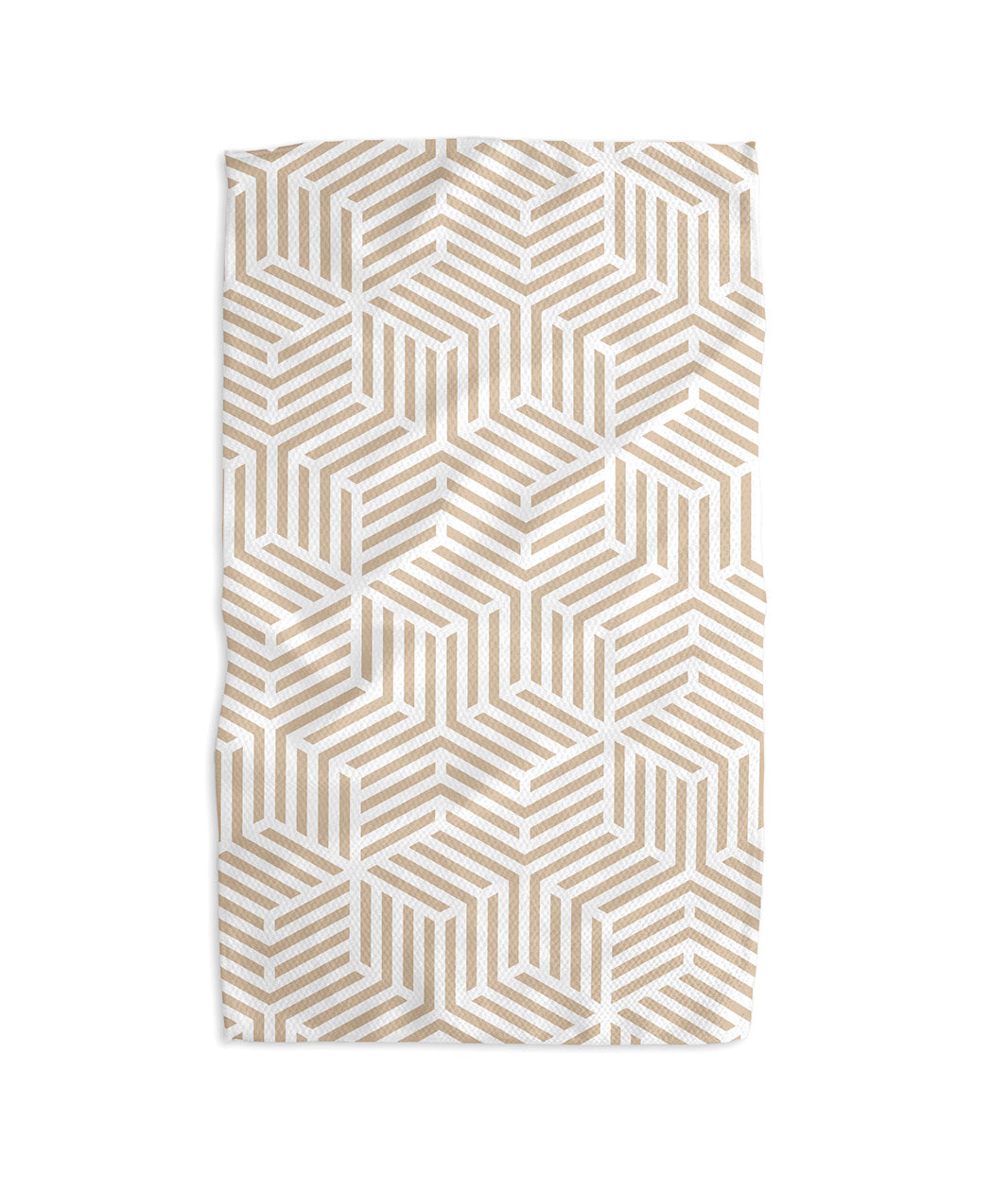Geometry Stacked Cubes Kitchen Tea Towel