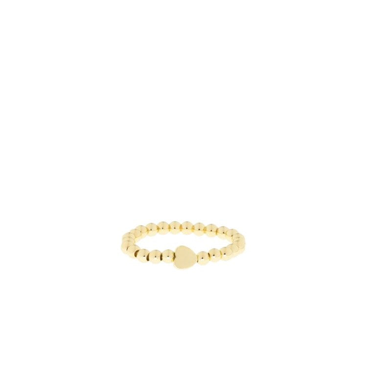 Gold Bead Stretch Ring