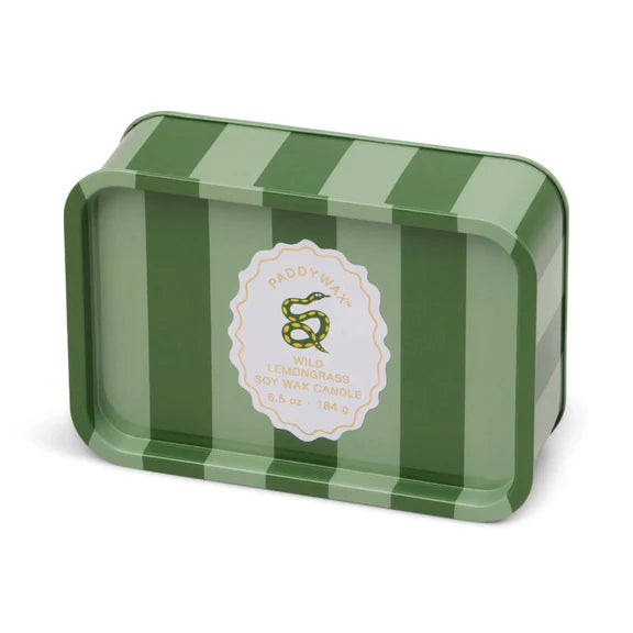 Snake Printed Candle Tin