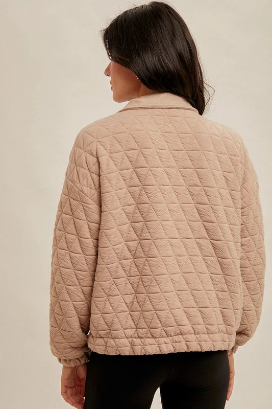 Quilted Bomber Jacket