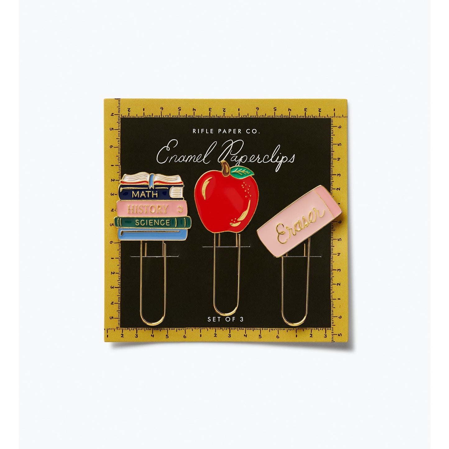 Schoolhouse Enamel Paper Clip Set