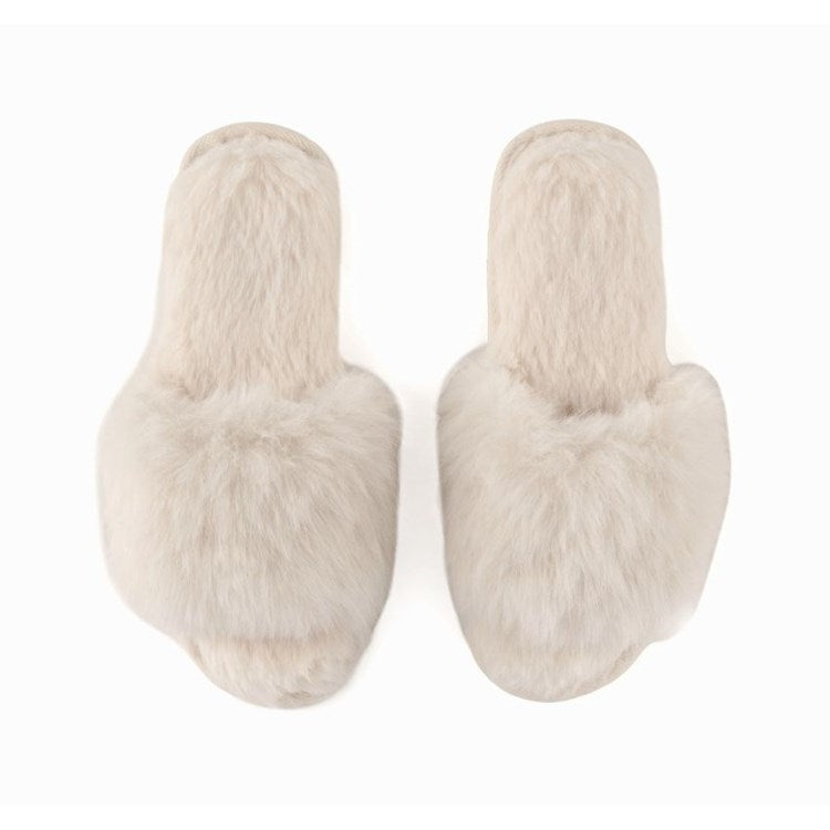 ASST/2 MAUDE SLIPPERS,IVORY