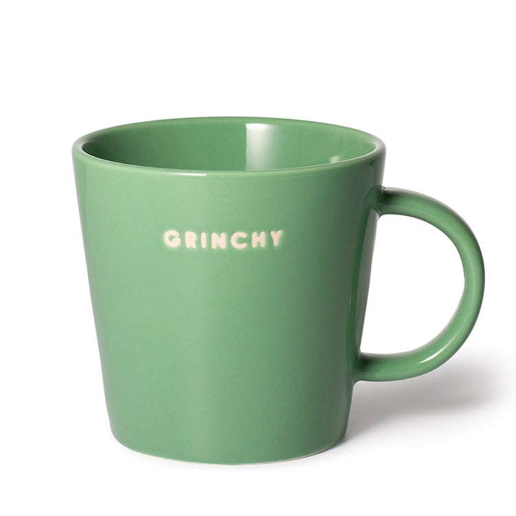 Ceramic tea cup GRINCHY green 11.8 oz