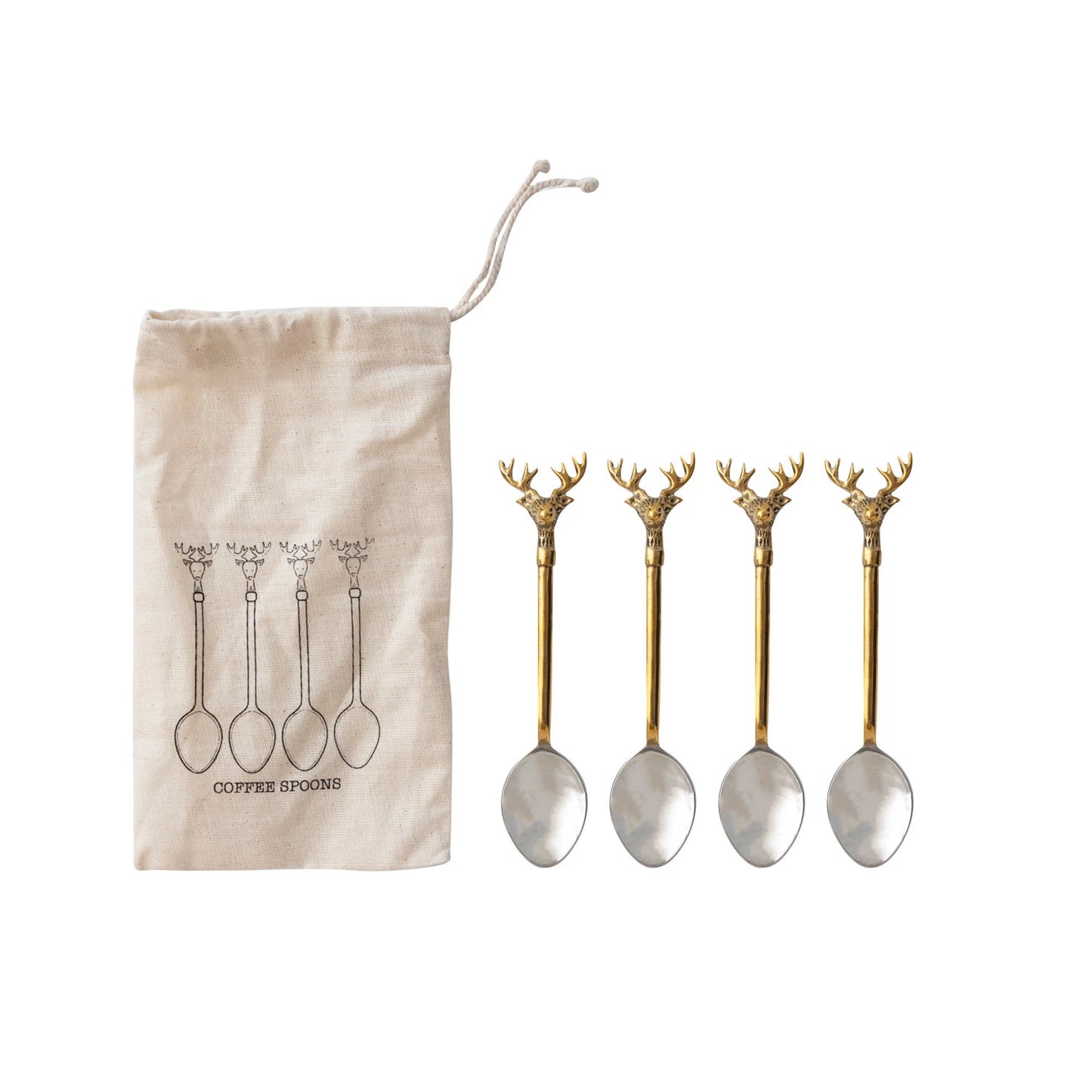 Reindeer Coffee Spoons