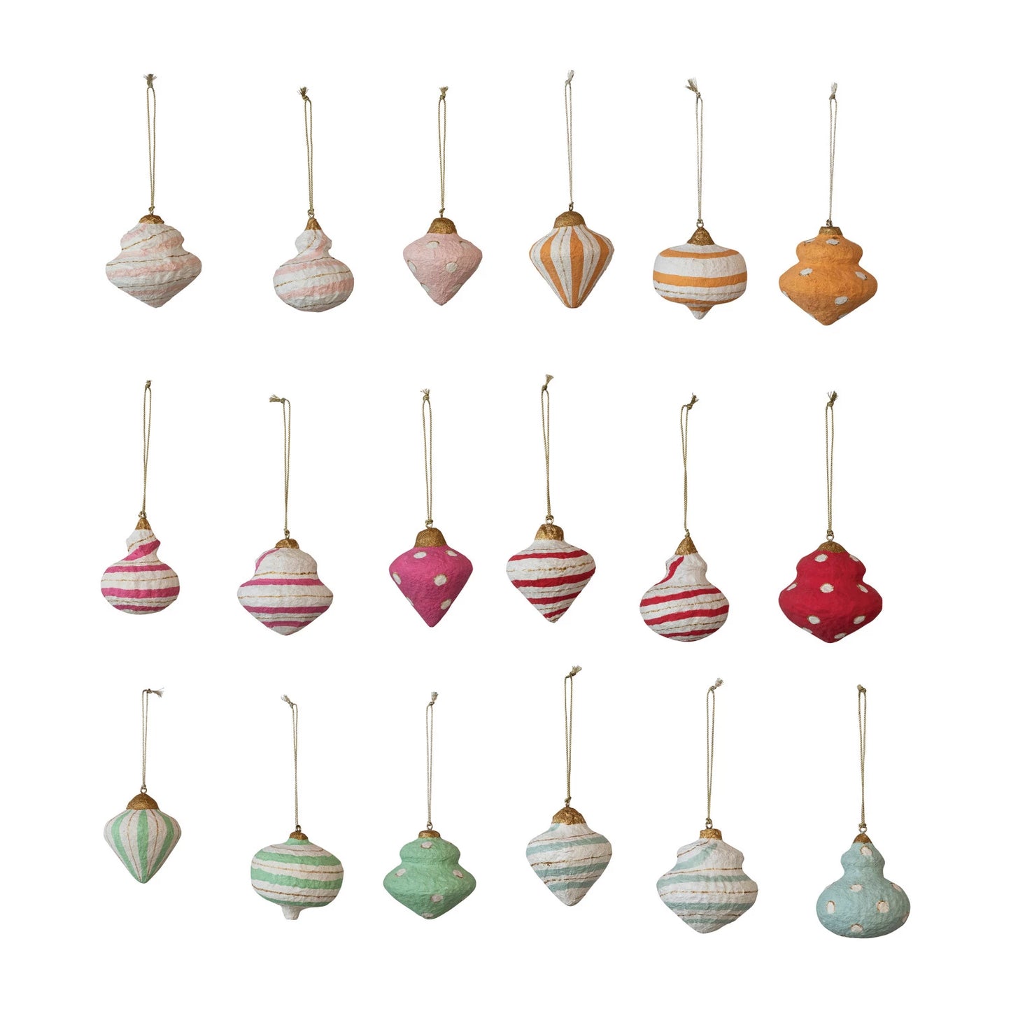 Paper Mache Finial Ornament