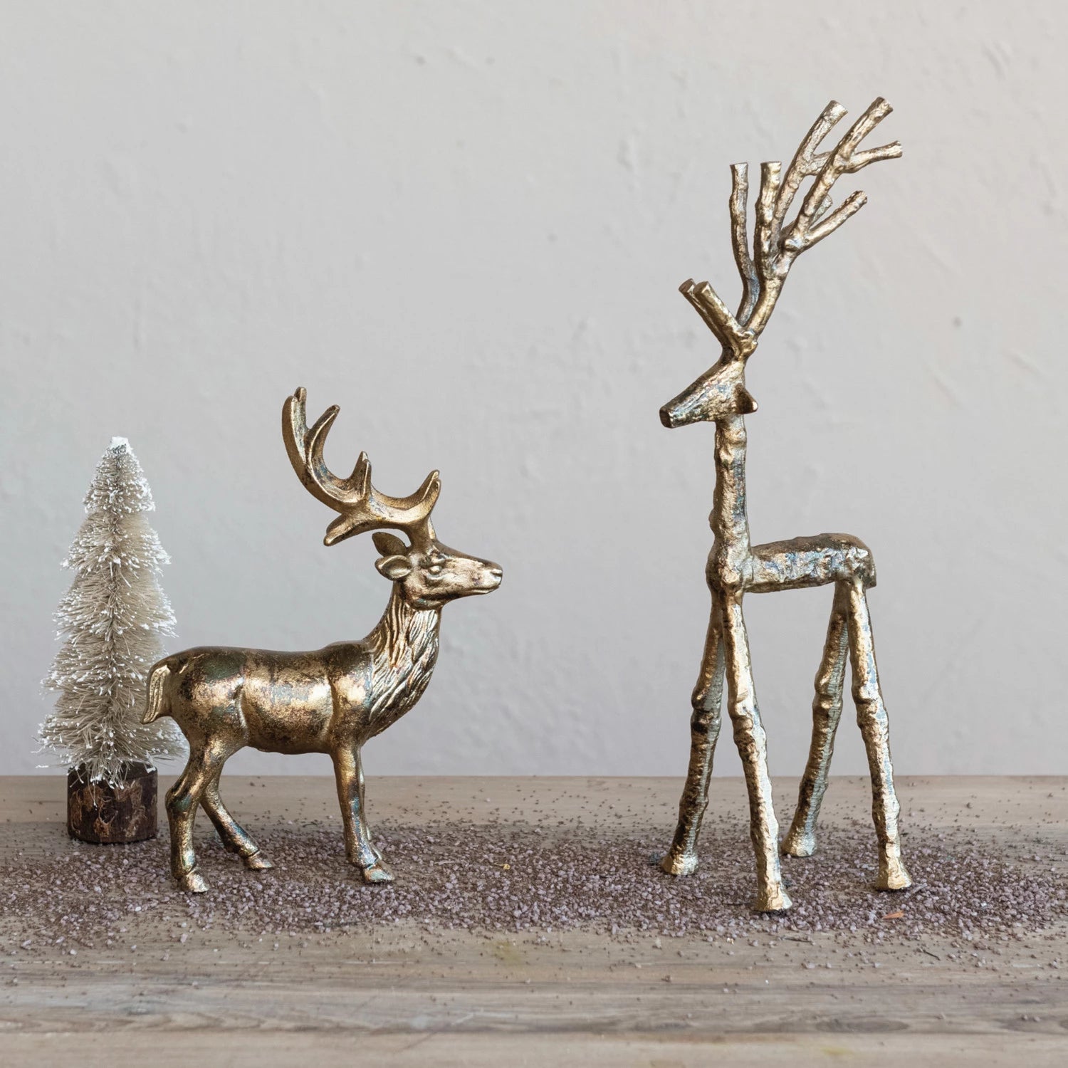 Twig Antique Gold Reindeer