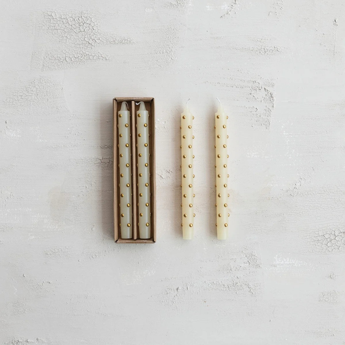 Polka Dot Taper Candles
