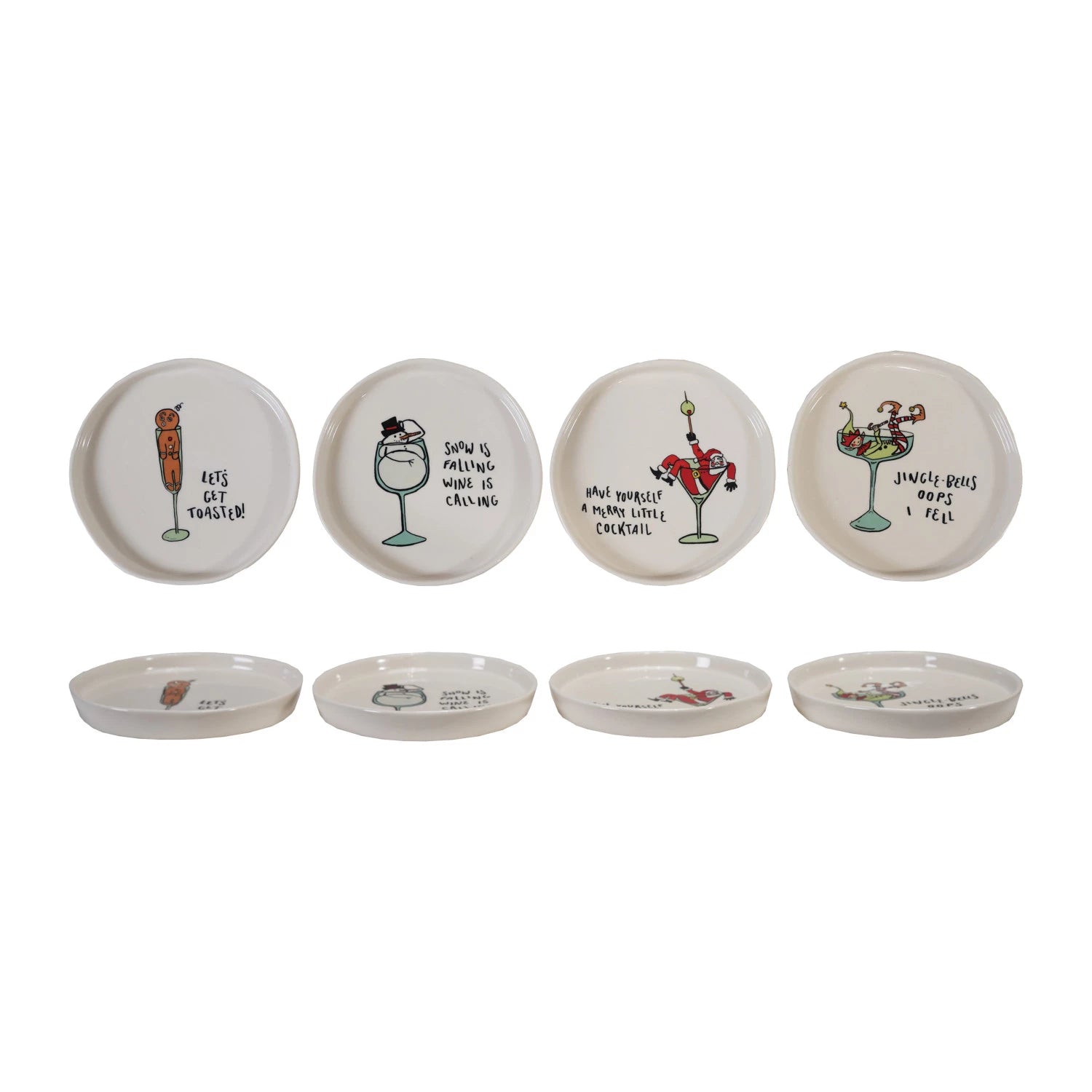 Holiday Tipsy Appetizer Plates