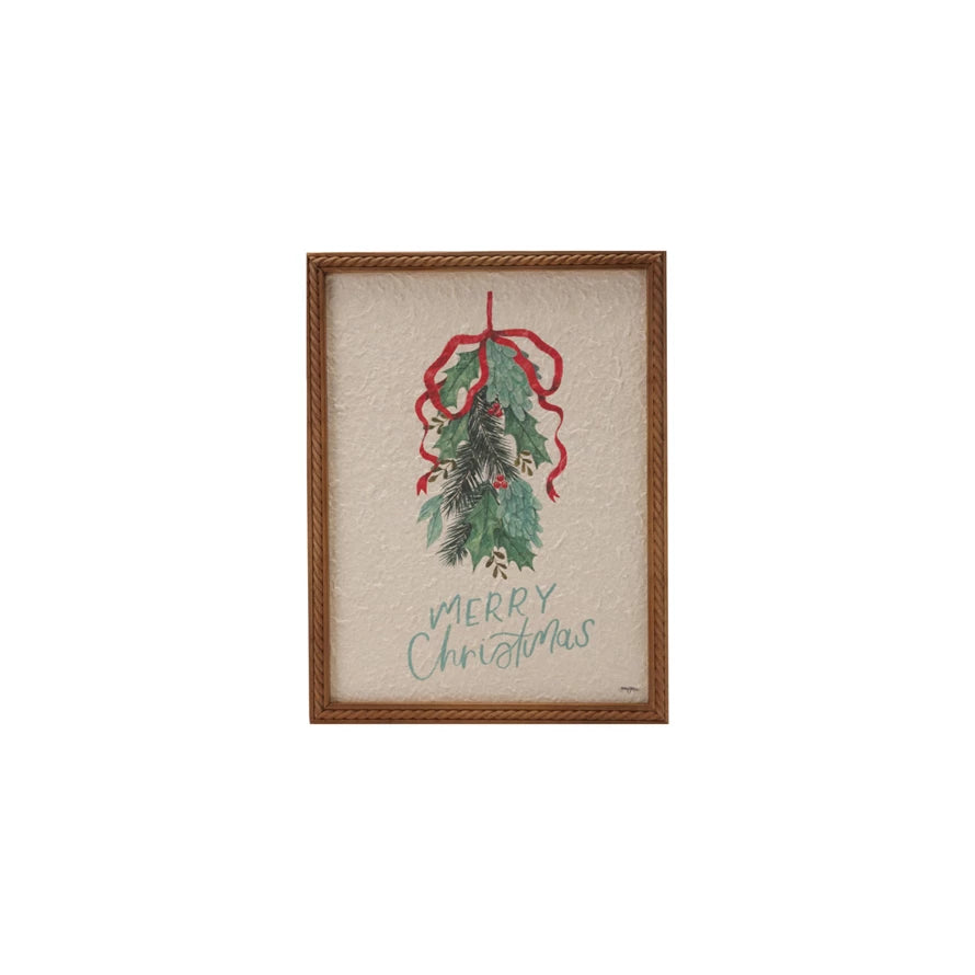 Framed Merry Christmas Art