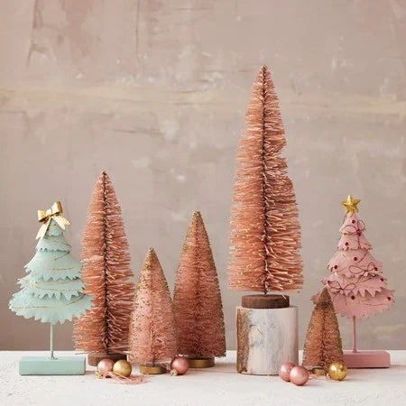 Pink Sisal Bottle Brush Tree