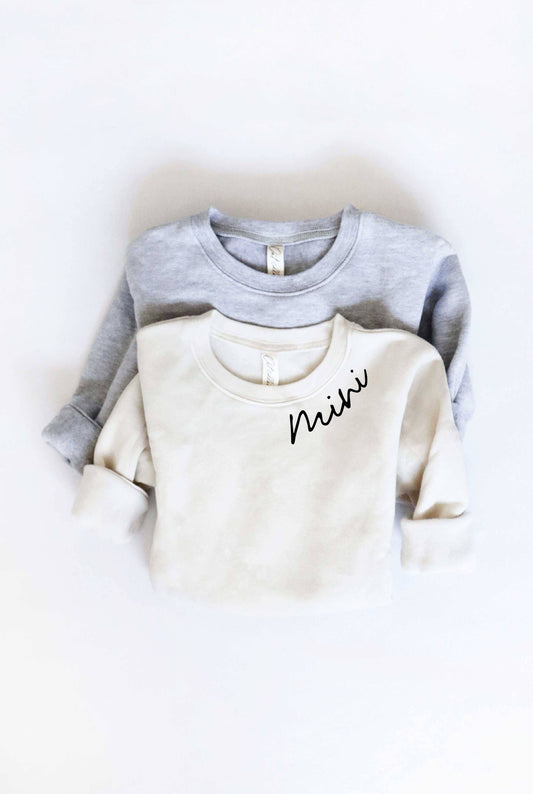 "Mini" Toddler Unisex Graphic Sweatshirt