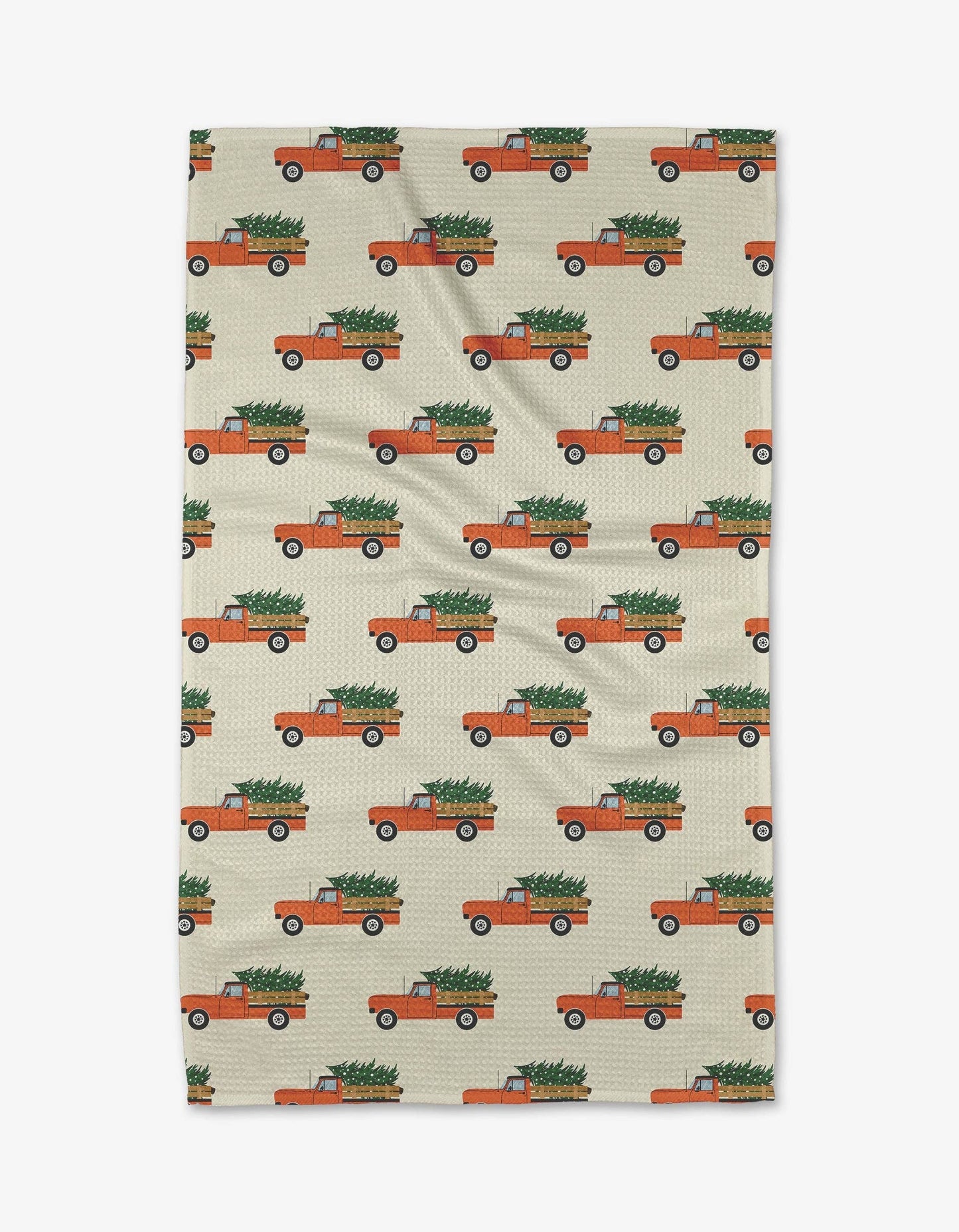 Geometry Christmas Ride Tea Towel