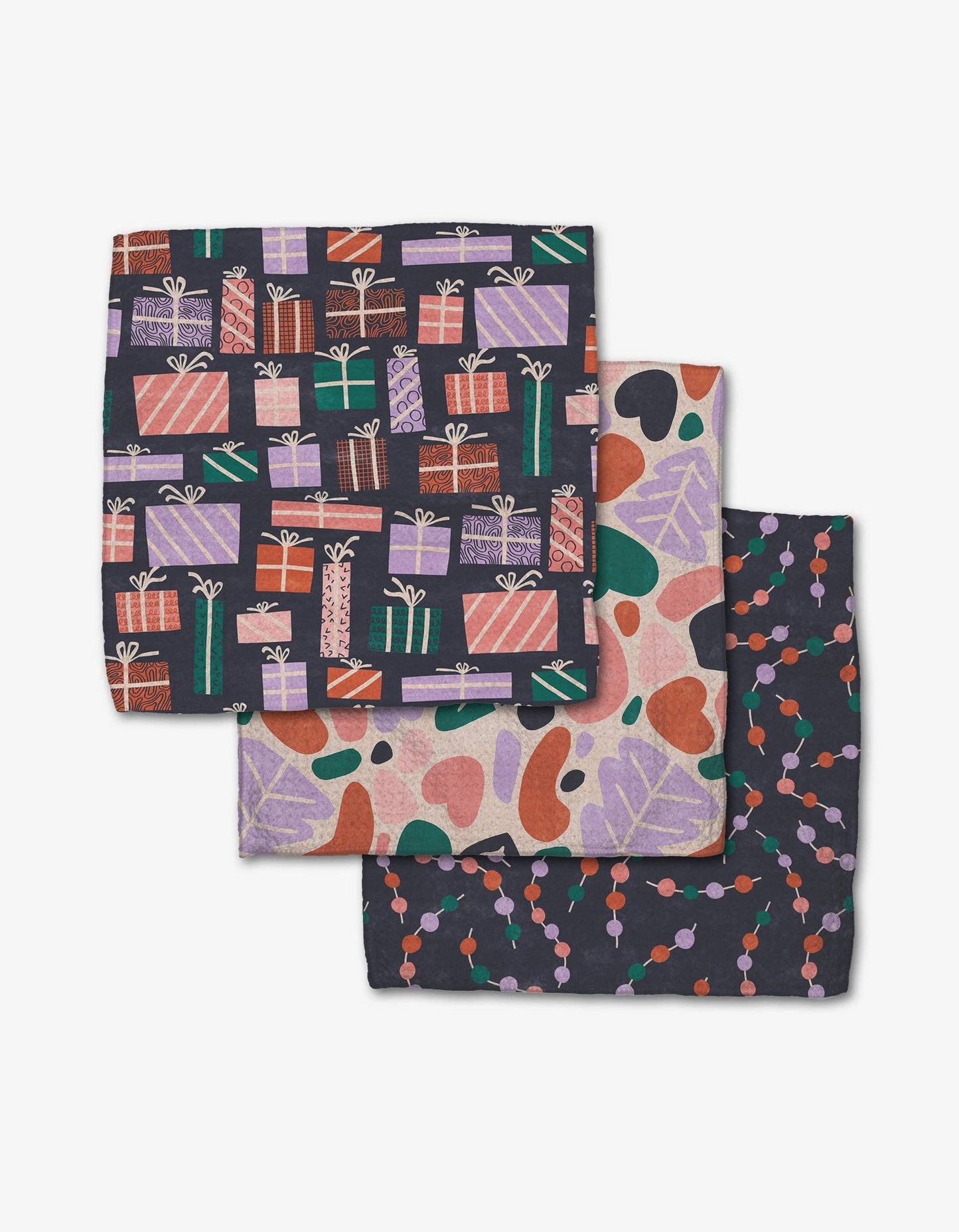 Happy Holly Dishcloth Set
