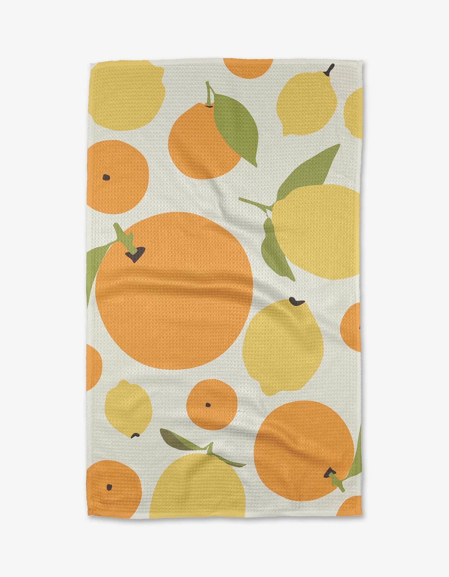 Sunny Lemons And Oranges Kitchen Tea Towel