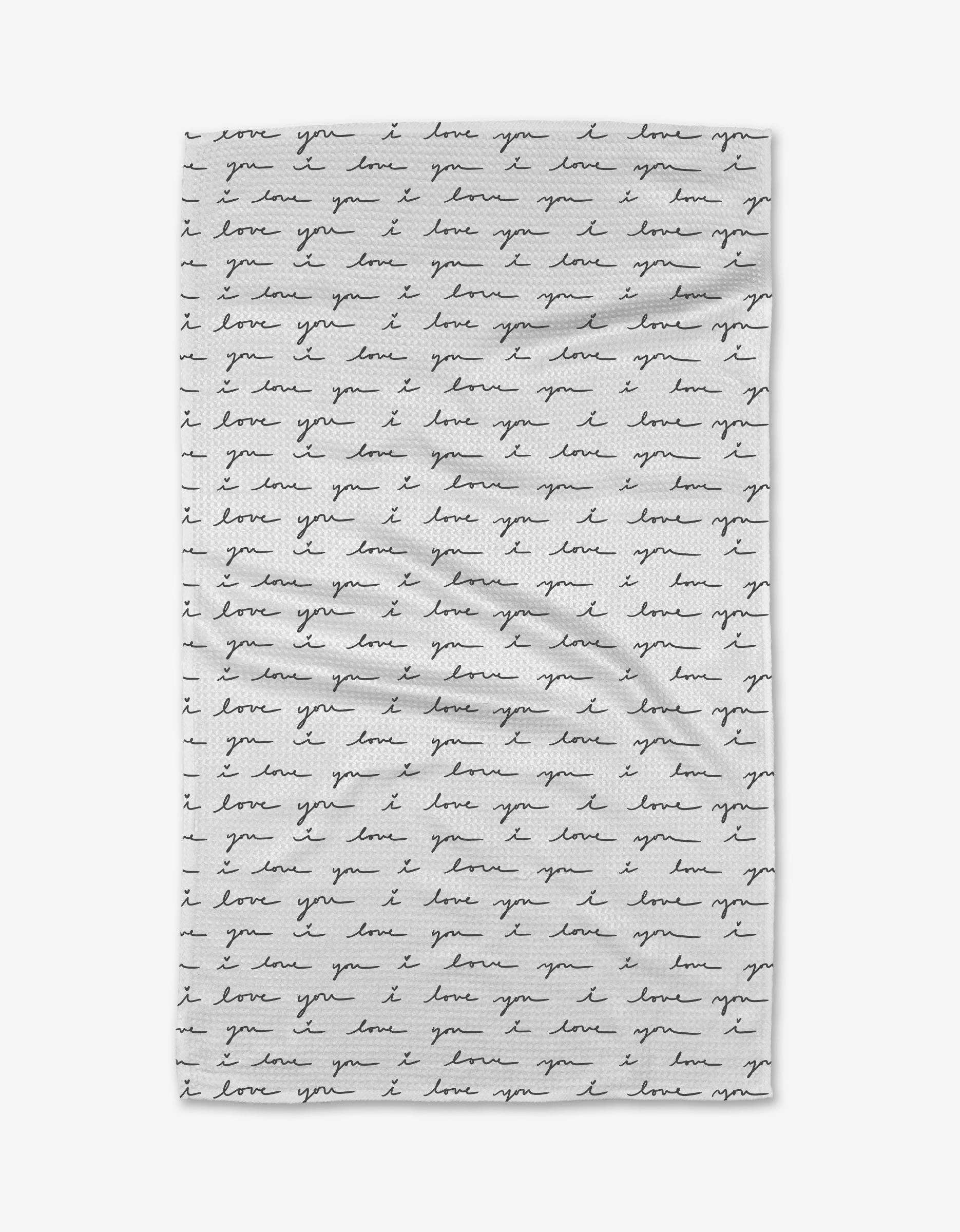Geometry List of Love Tea Towel