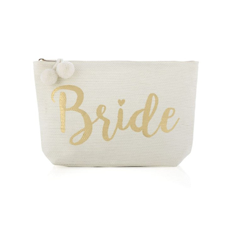 MIA BRIDE ZIP POUCH, IVORY