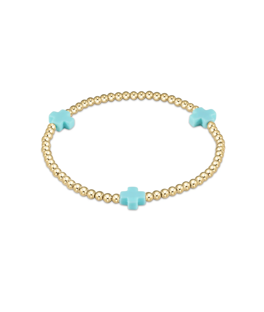 enewton Signature Cross 3mm Gold Bracelet
