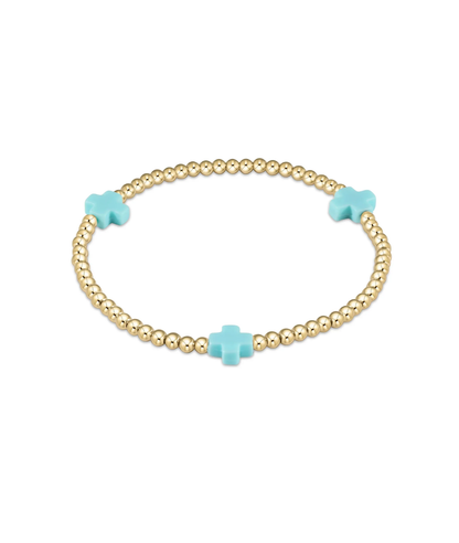 enewton Extends Signature Cross 3mm Gold Bracelet