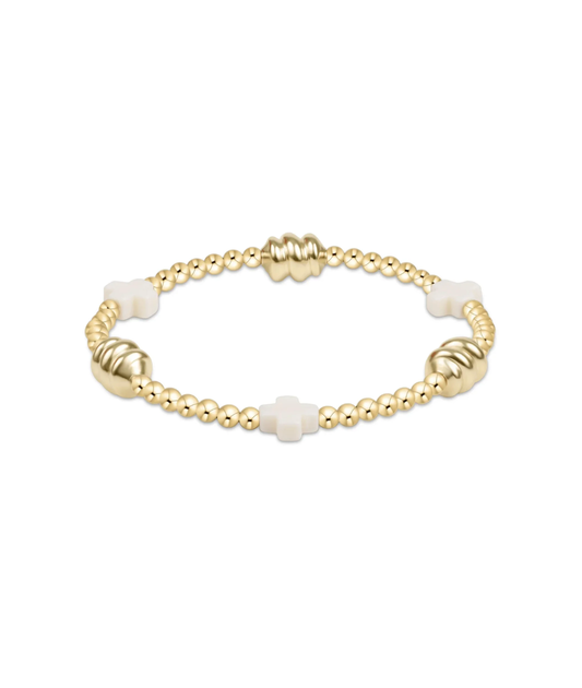 enewton Signature Cross Admire 3mm Gold Bracelet