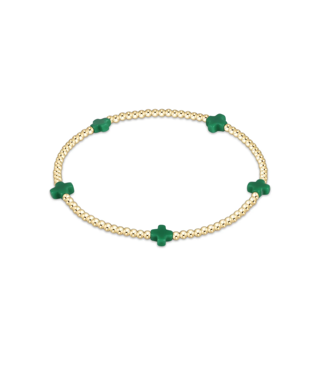 enewton Signature Cross Small 2mm Gold Bracelet