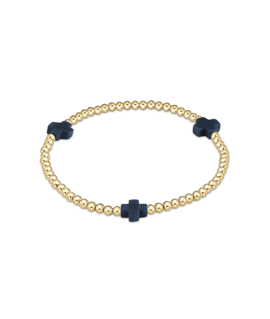 enewton Signature Cross 3mm Gold Bracelet