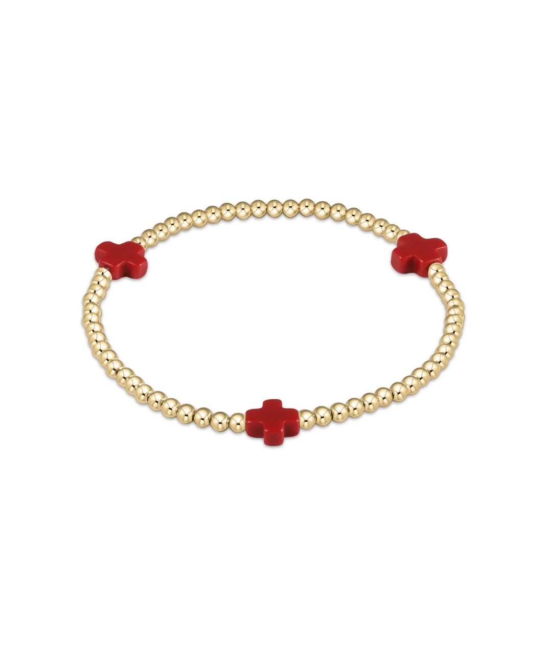 enewton Signature Cross 3mm Gold Bracelet