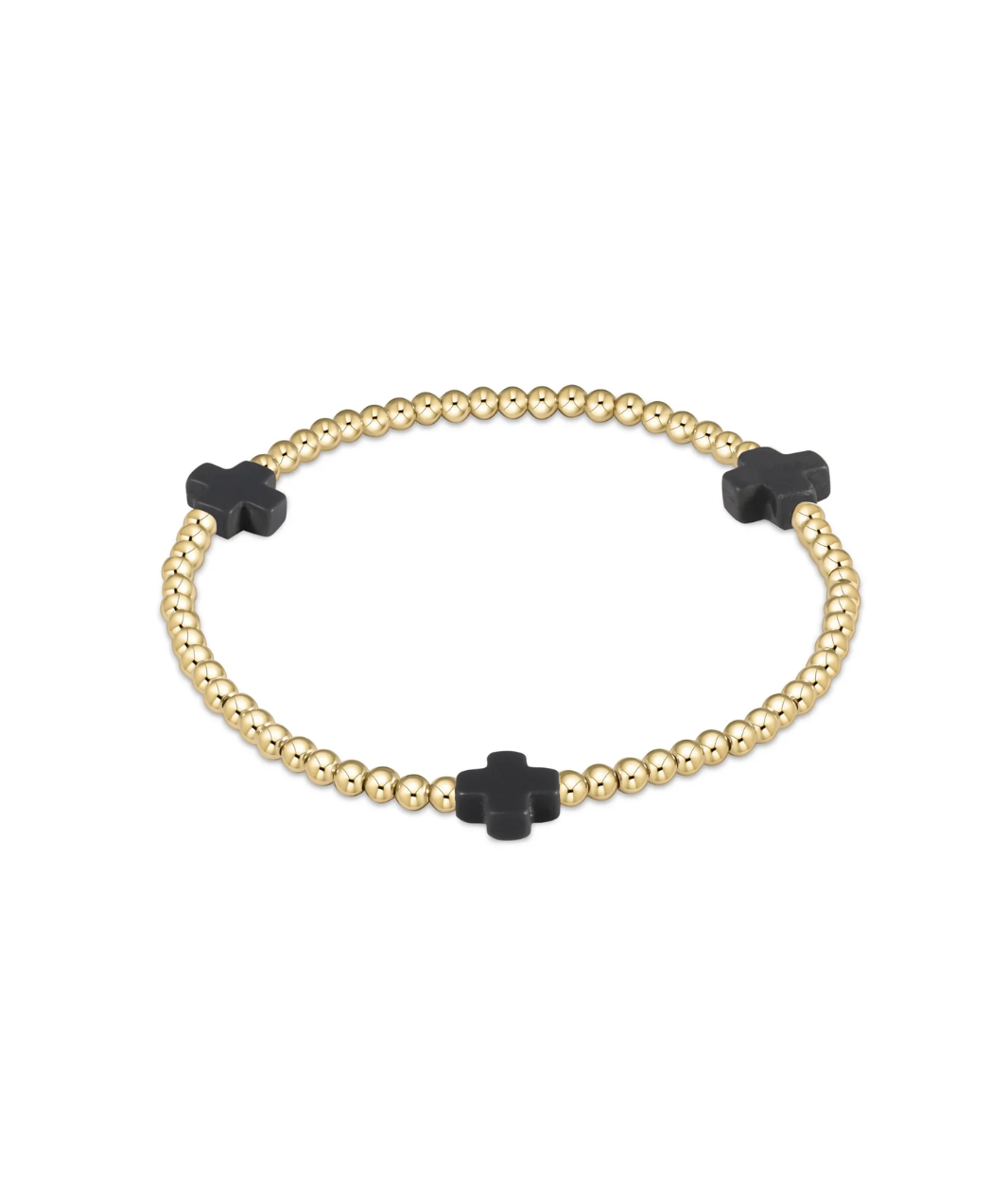enewton Signature Cross 3mm Gold Bracelet