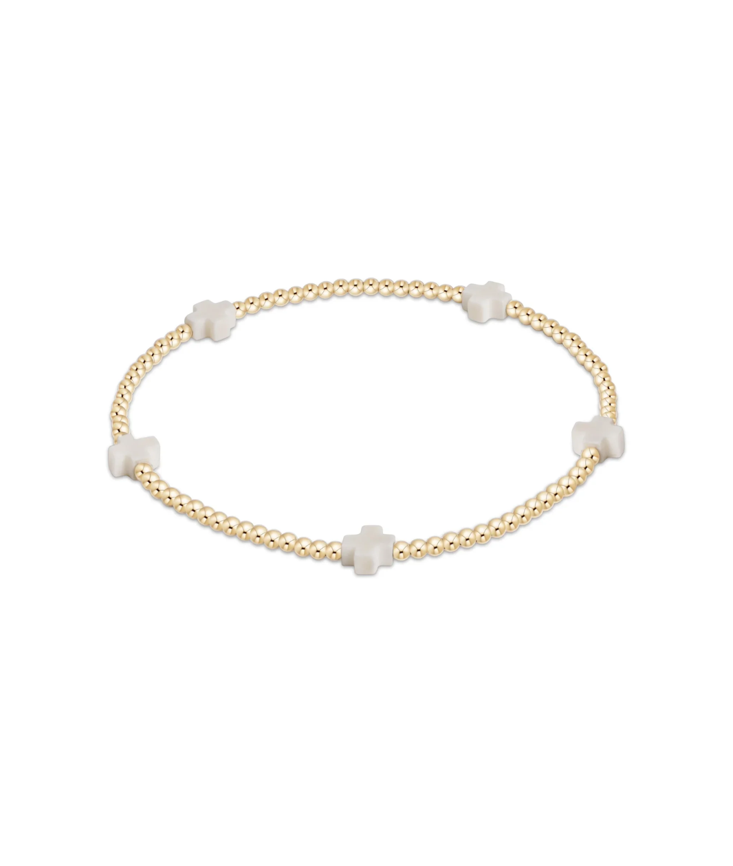 enewton Signature Cross Small 2mm Gold Bracelet