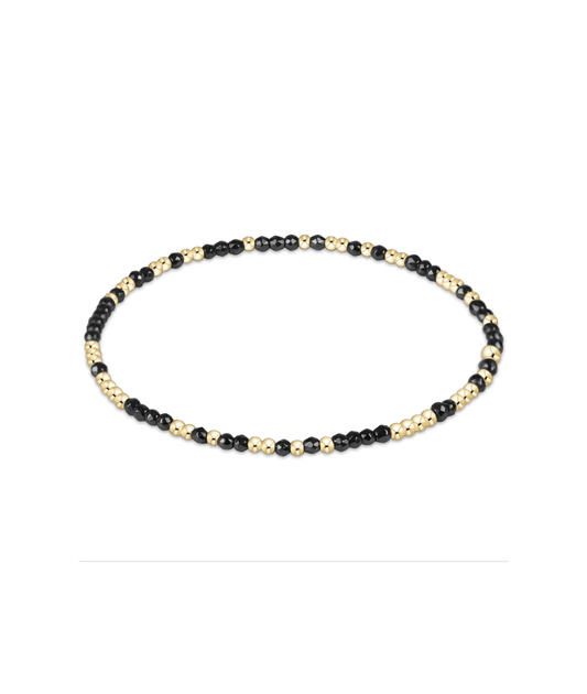 enewton Hope Unwritten Faceted Hematite 2mm Bead Bracelet