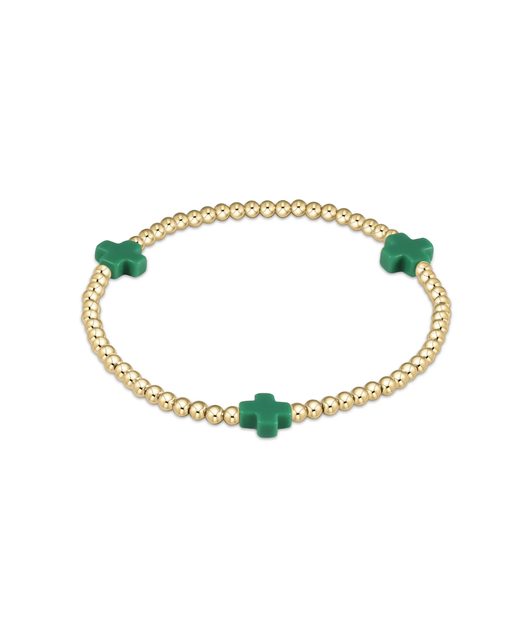 enewton Signature Cross 3mm Gold Bracelet