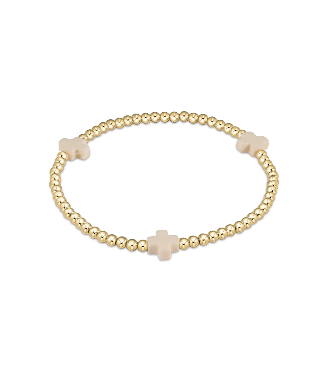 enewton Signature Cross 3mm Gold Bracelet
