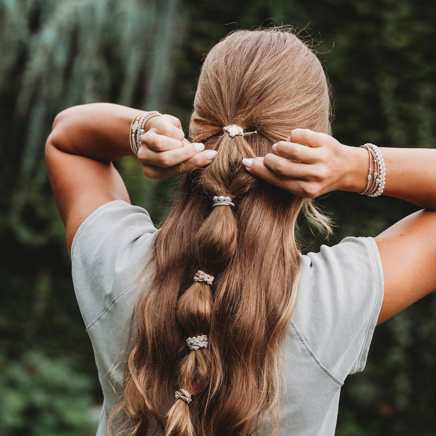 "Glimmer" Accent Hair Tie Bracelets