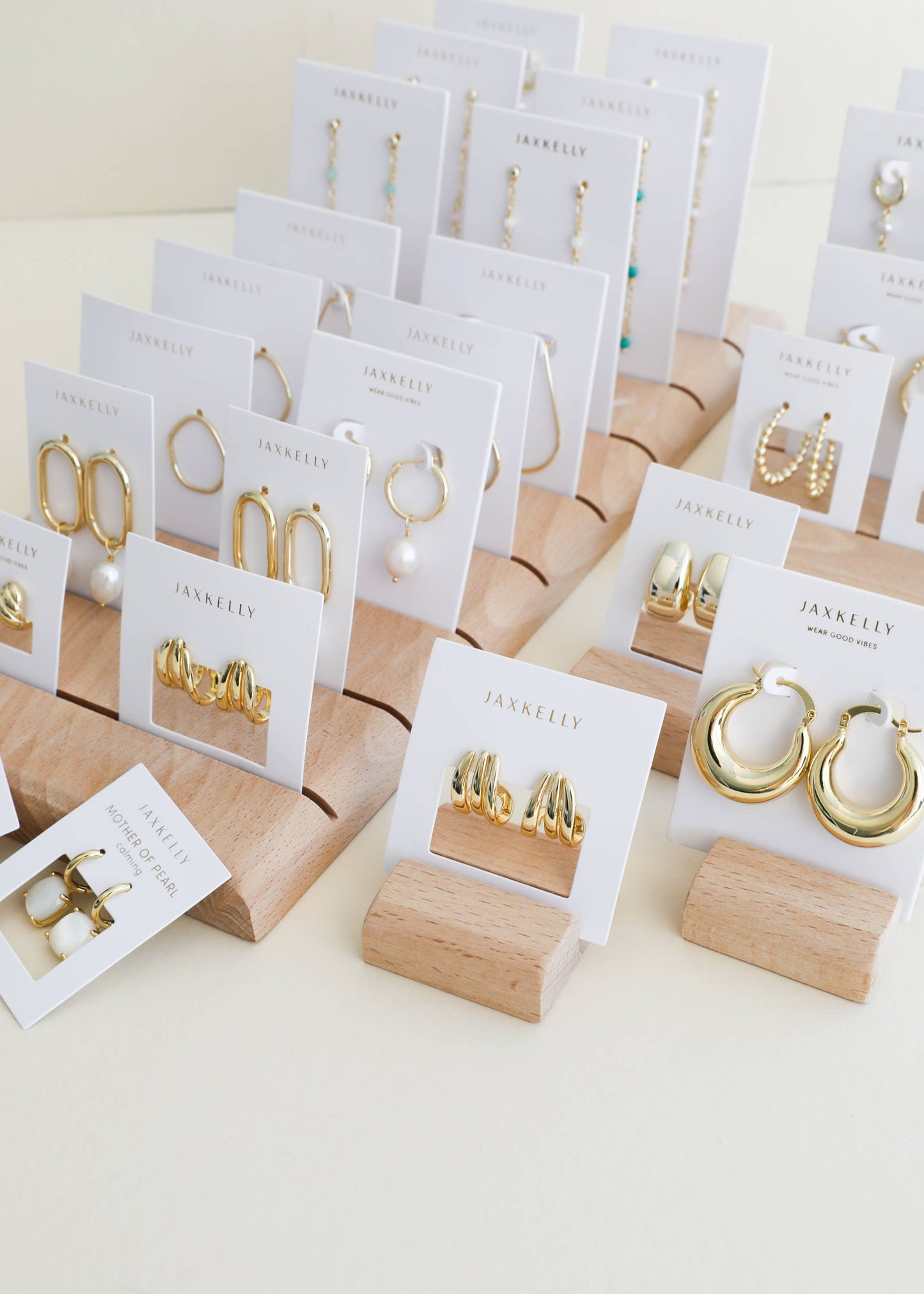 Gold Three Hoop Huggie