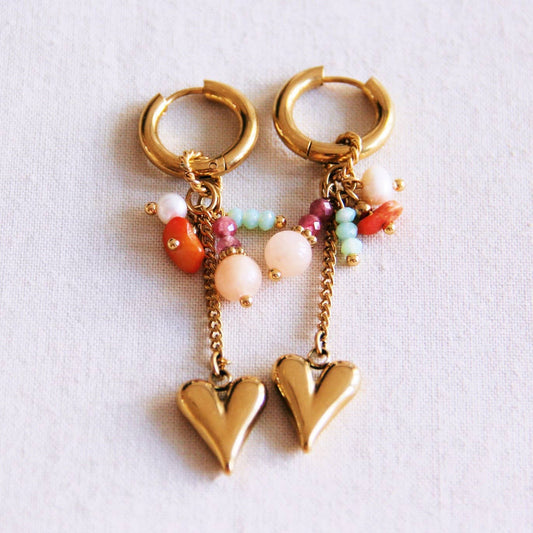 Heart Dangle Earrings
