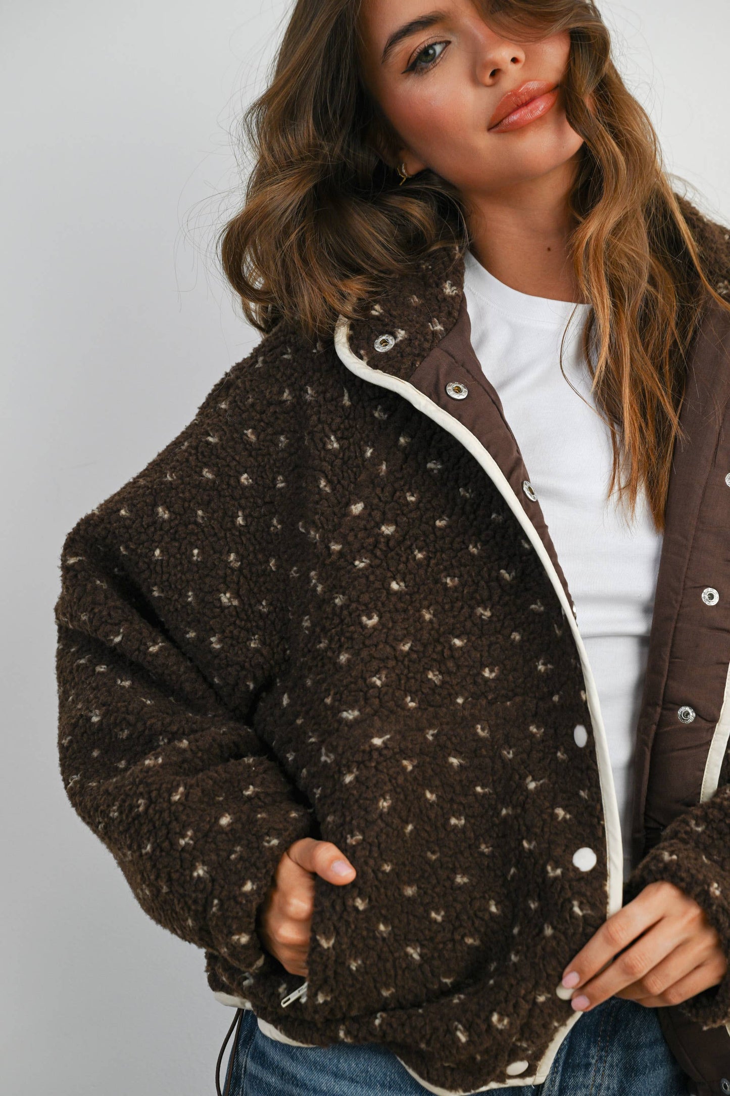Swiss Coffee Dot Jacket