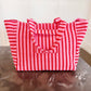 Striped Terry Cloth Carryall Striped Beach Bag