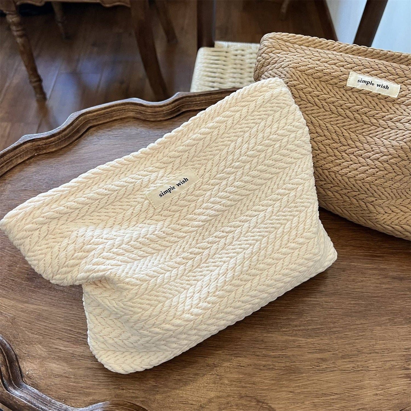 Canvas Makeup Bag