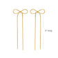 Long Bow Stud Earrings