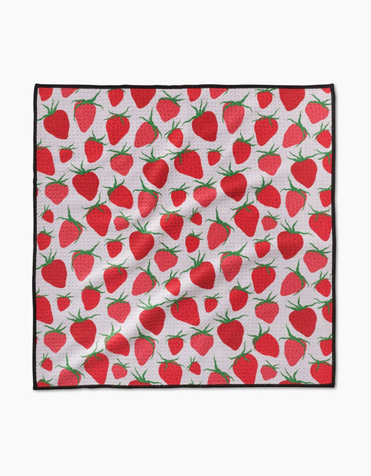 Geometry Strawberry Sniff Paw Towel