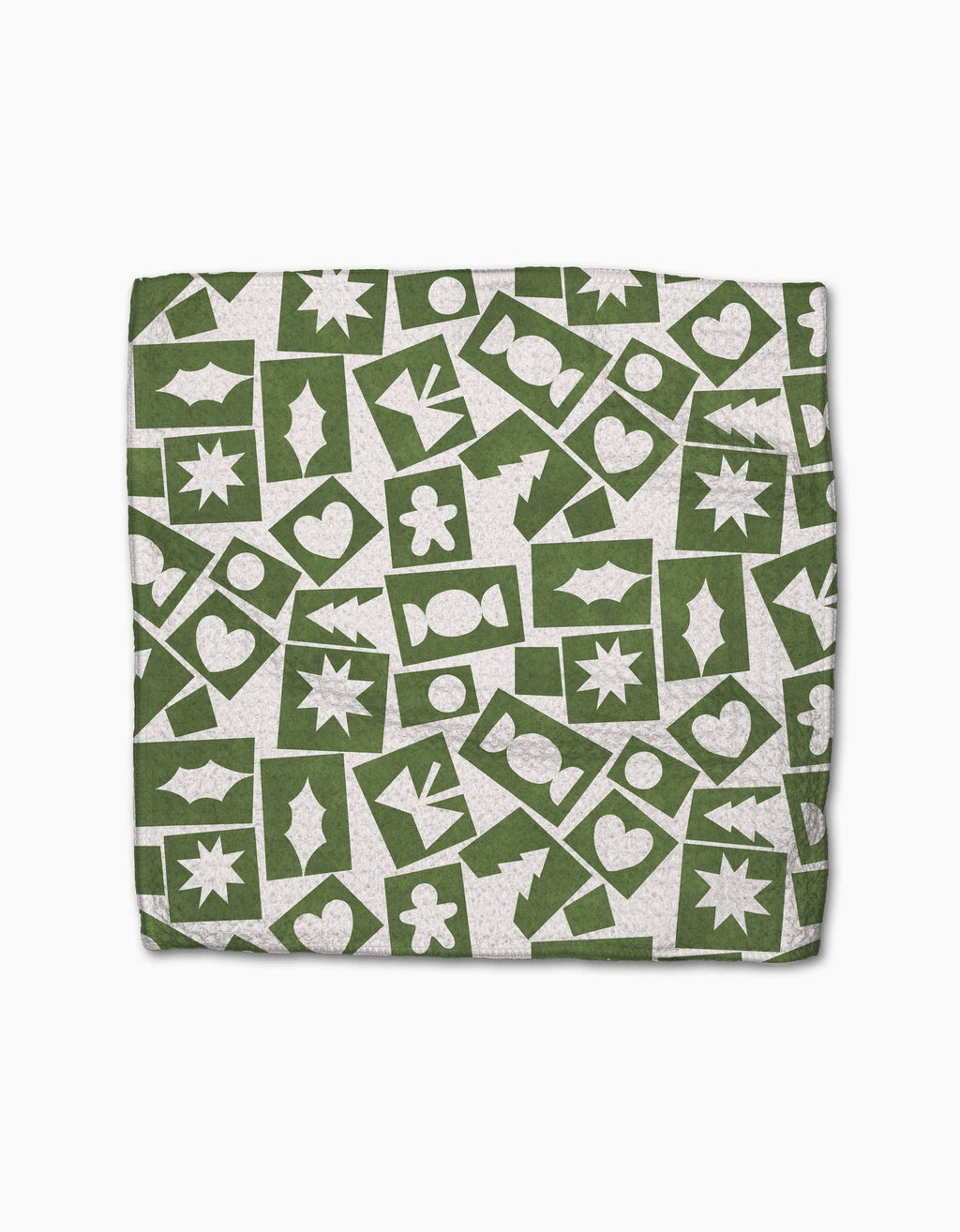 Geometry Cutout Christmas Dishcloth Set