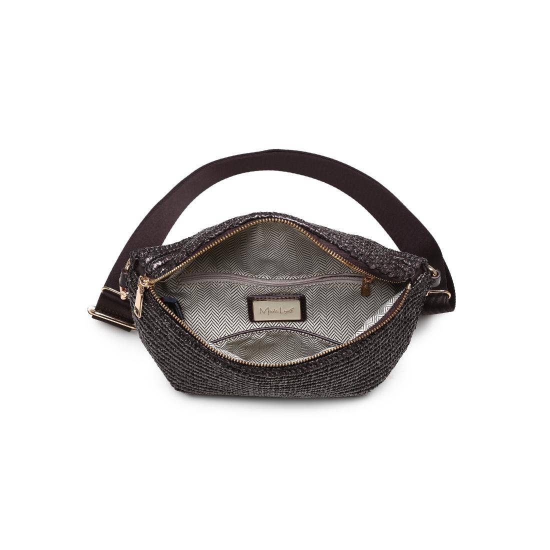 Woven Chocolate Belt Bag
