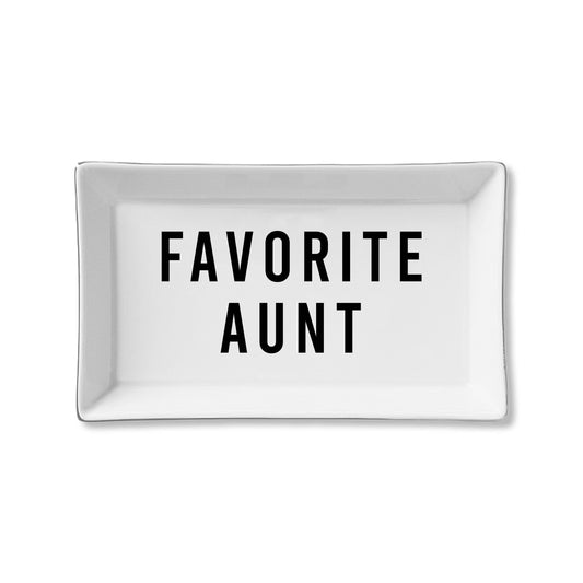 Favorite Aunt Ceramic Tray