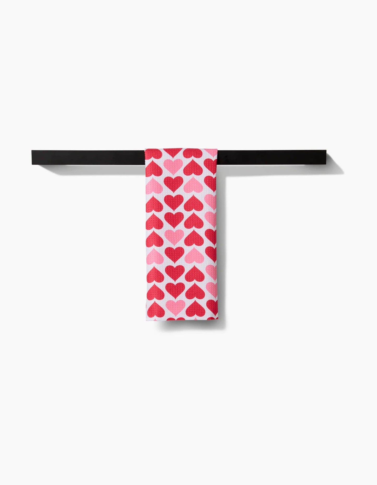 Geometry Blushing Hearts Bar Towel