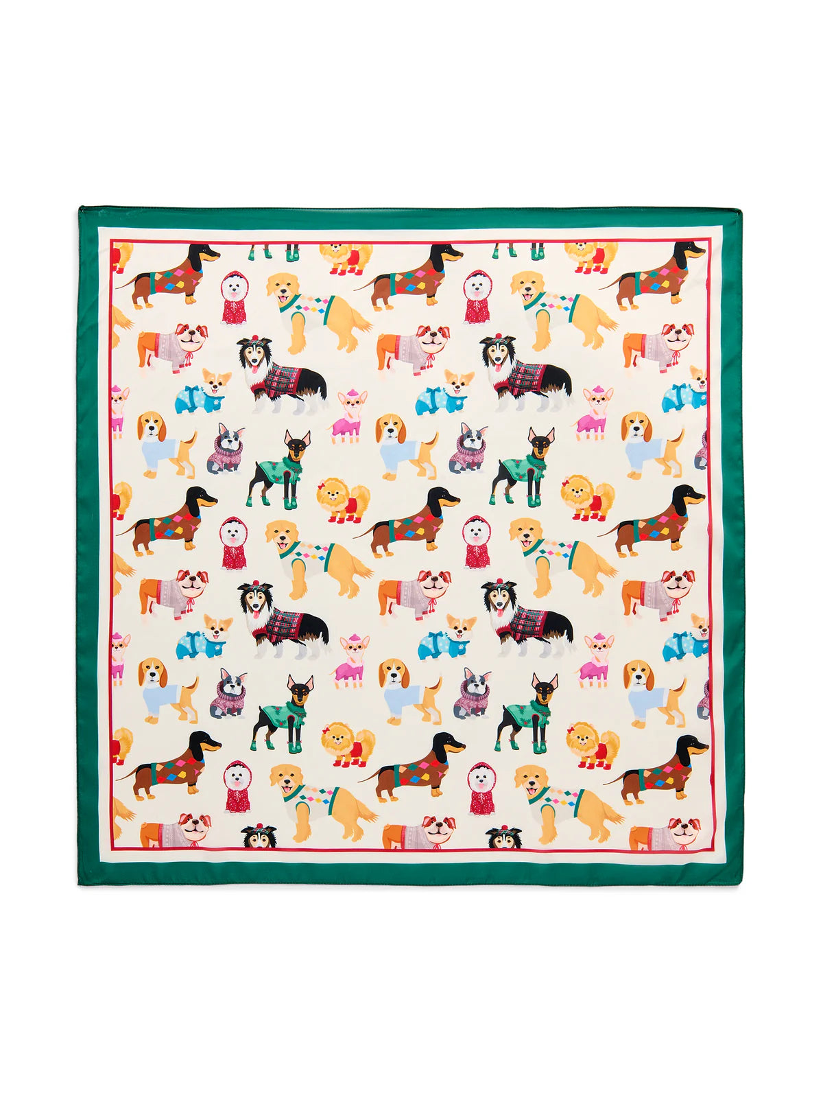 Doggies Square Scarf
