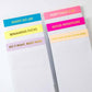 Good Intentions Notepad - Fuschia