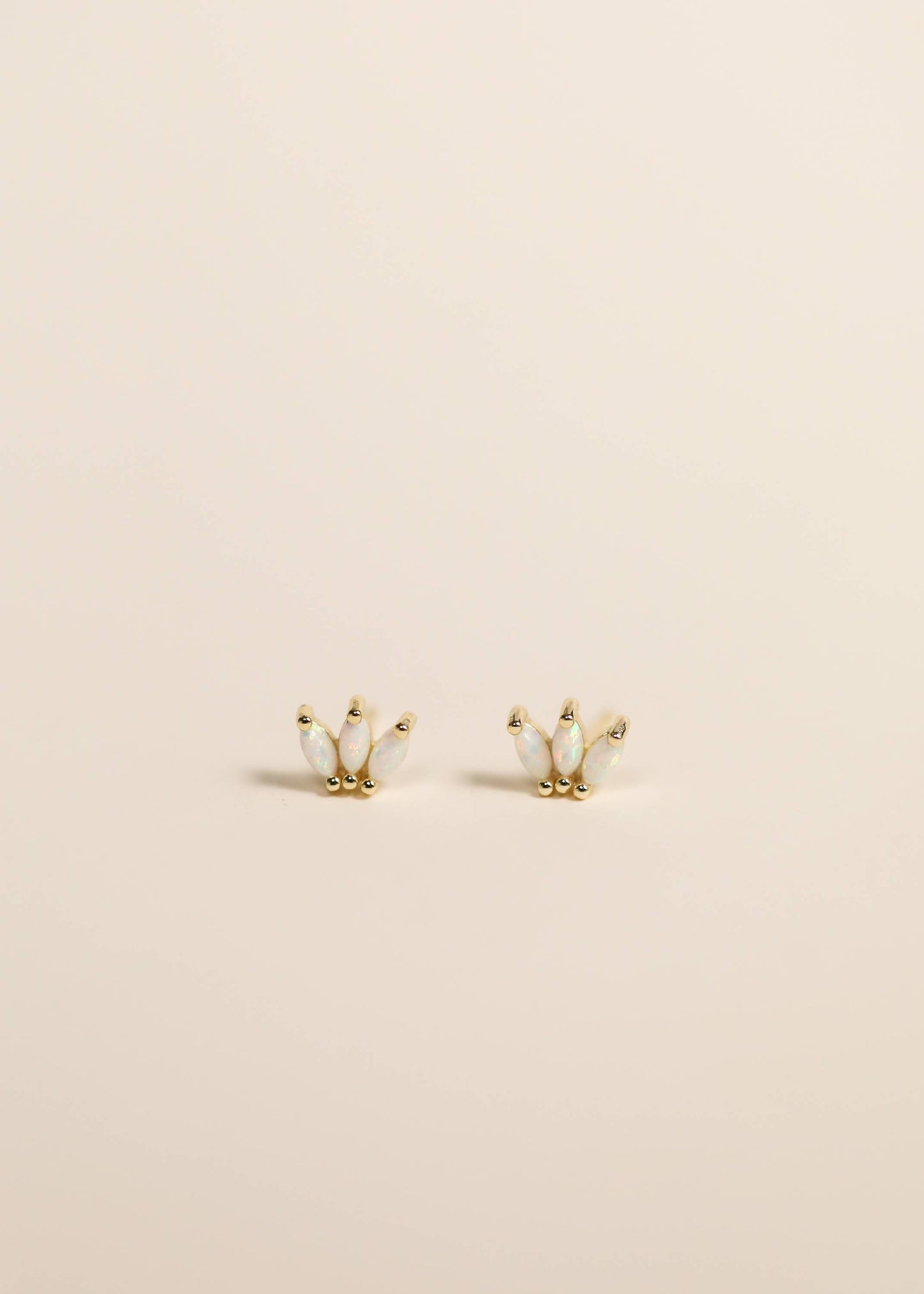 Opal Crown Studs