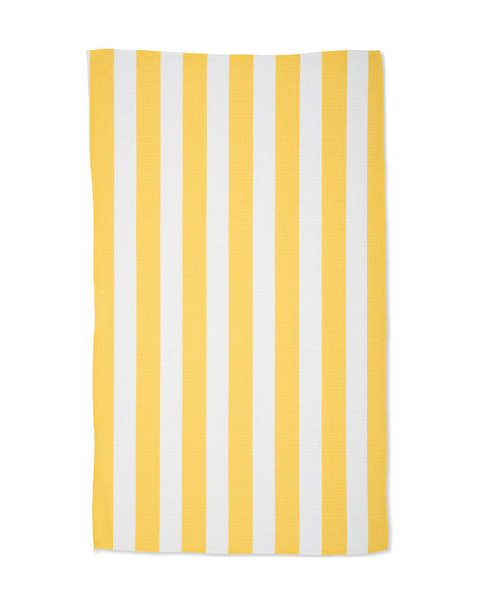 Geometry Summer Bold Yellow Tea Towel